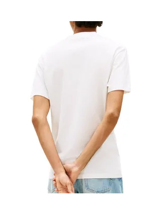 T-Shirt Blanc Homme Tommy Hilfiger Reg Linearss 2