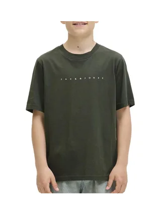 T-shirt Kaki Garçon Jack & Jones Jestar 1