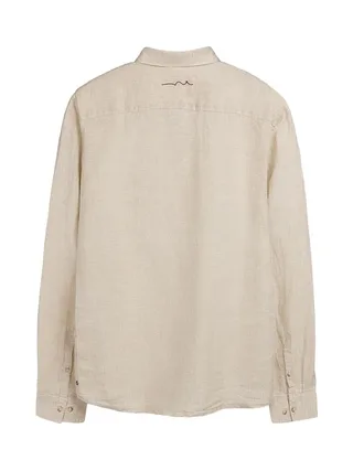 Chemise Beige Homme Teddy Smith linen 2