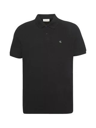 Polo Noir Homme Calvin Klein Jeans Ss Monogram Pique 1
