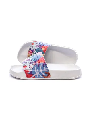 Claquettes Blanches à fleurs Fille Kappa Logo Sarty 2 1