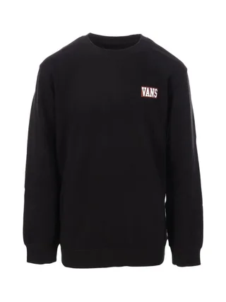 Sweat Noir Homme Vans Logo Fleece 1