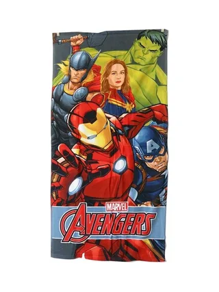 Serviette Jaune/Rouge Garçon Sport Zone Avengers 1