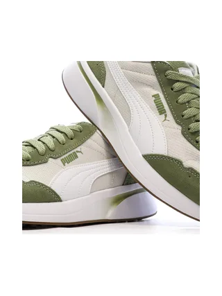Baskets Blanc/Kaki Femme Puma R78 Glance 7