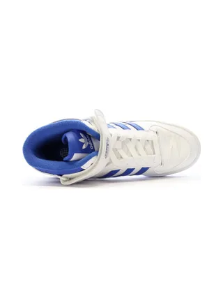 Baskets Blanc/Bleu Garçon Adidas Forum Mid 4
