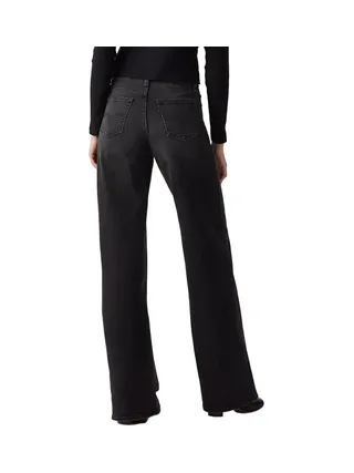 Jean Baggy Noir Femme Levi's 728 Wide 2