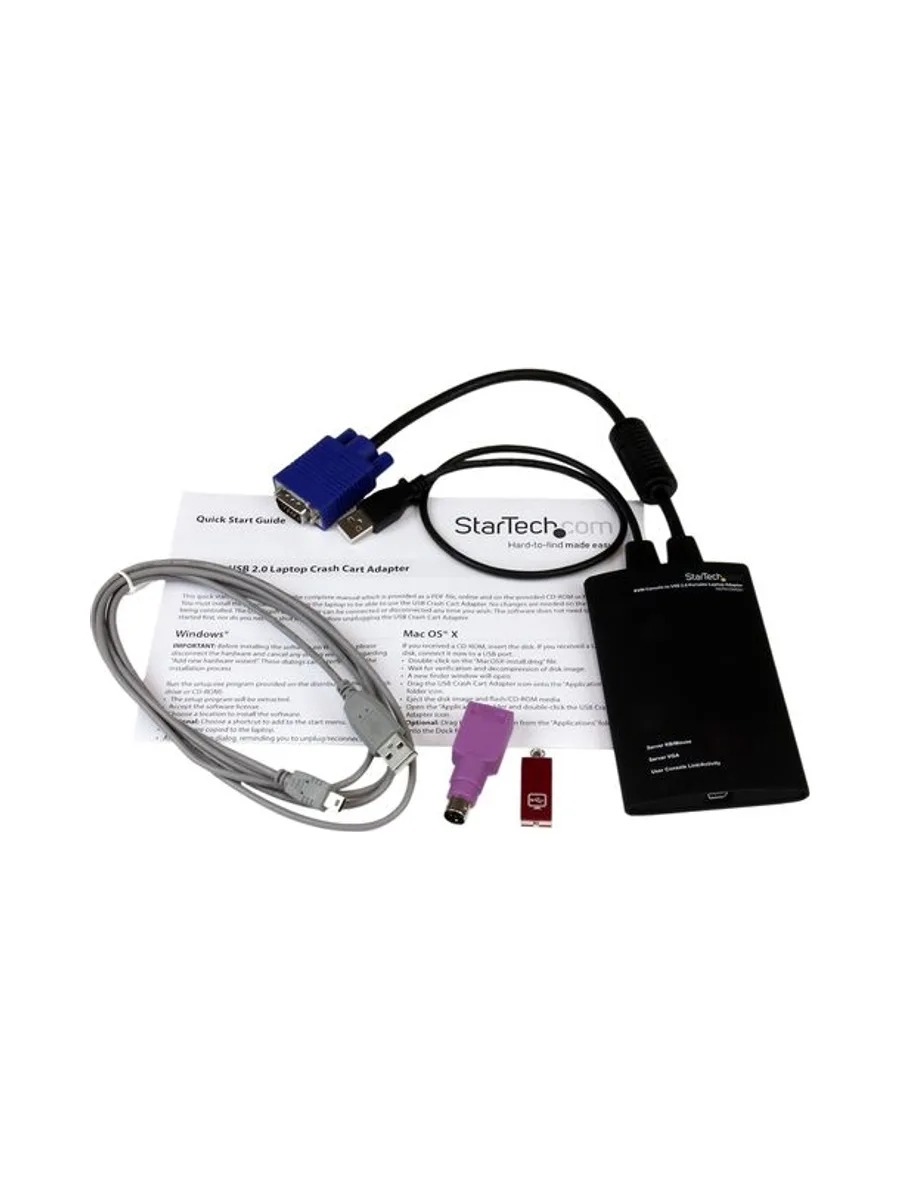 KVM Console to USB Laptop Crash Cart 6