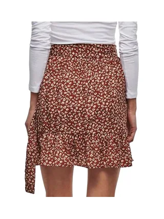Jupe Marron à fleurs Femme Only Olivia 2
