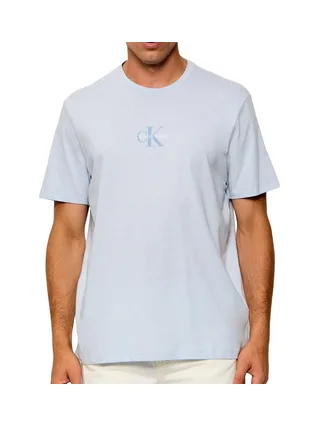 T-Shirt Bleu clair Homme Calvin Klein Jeans Micros 1