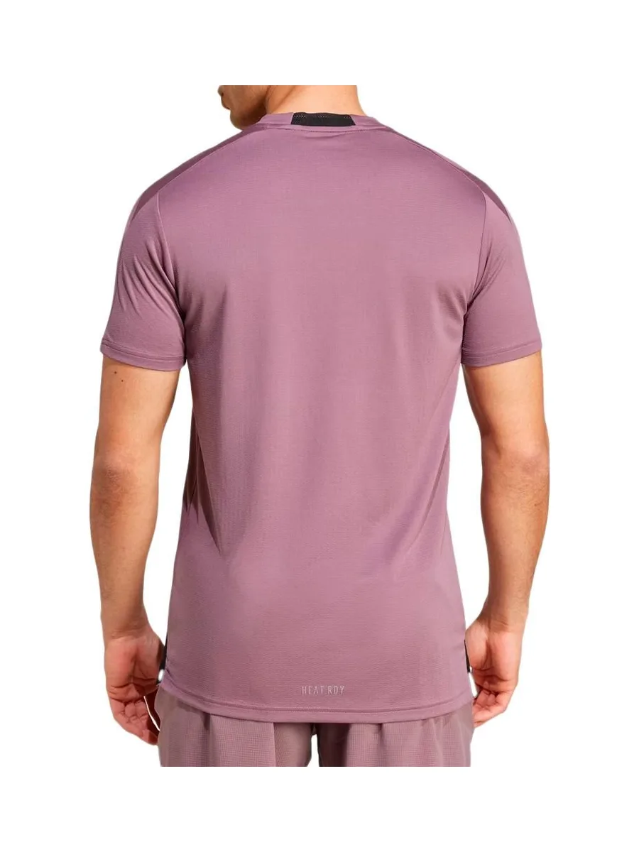 T-Shirt Violet Homme Adidas IX9125 2