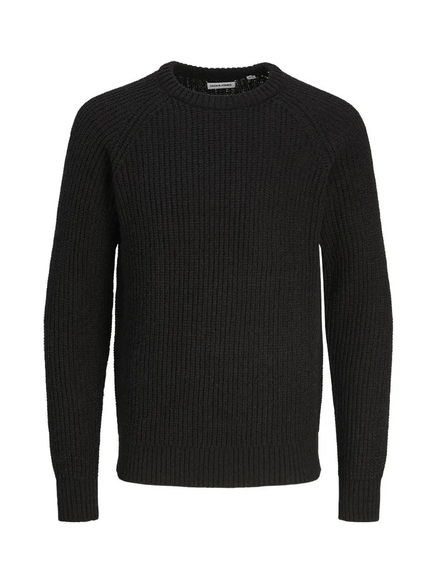 Pull Noir Garçon Jack & Jones Crew Neck 1