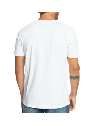 T-Shirt Blanc Homme Quiksilver Warpedframes 2