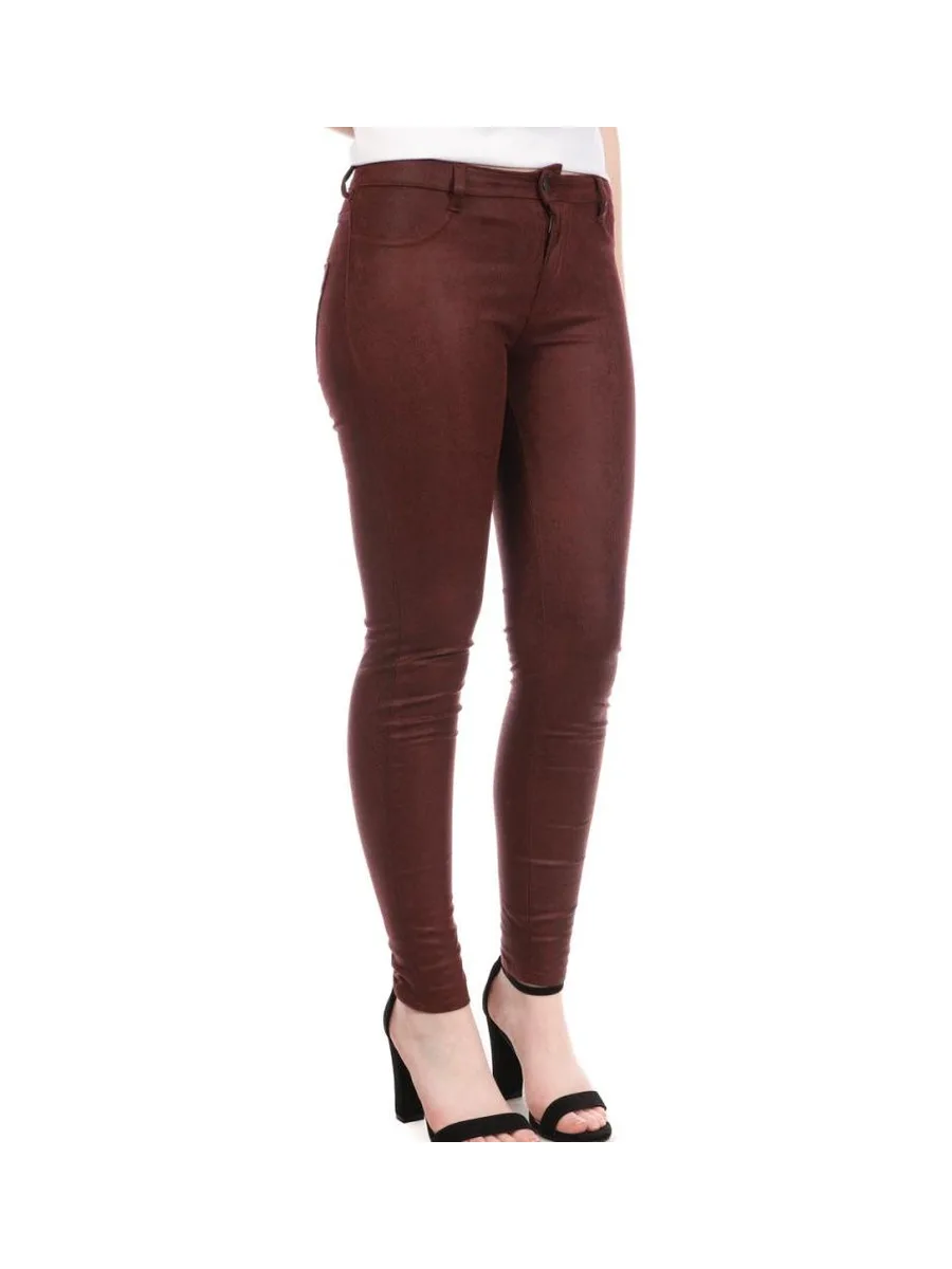 Jegging Bordeaux Femme Teddy Smith The Jeg Rise Skin 2