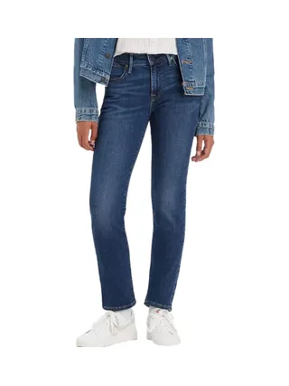 Jean 712 Slim Bleu foncé Femme Levi's Welt Pocket 1