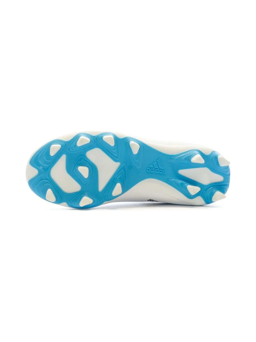 Chaussures de football Blanche/Bleu Garçon Adidas X Speedflow.4 Fxg J 5