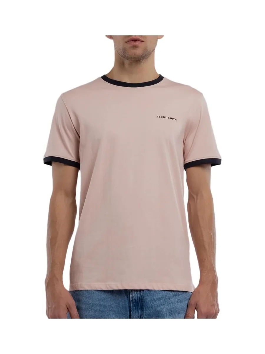 T-shirt Rose Garçon Teddy Smith 61007493D 2