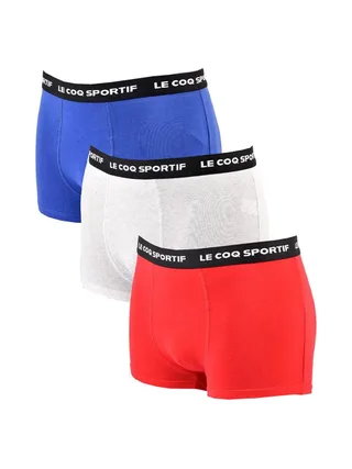 Lot de 3 Boxers Rouge/Gris/Bleu Homme Le Coq Sportif Boxer 1
