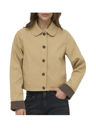 Veste Marron Femme Only Orchid Life Contrast 1