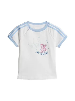 T-Shirt Blanc/Bleu Fille Puma JN4672 1