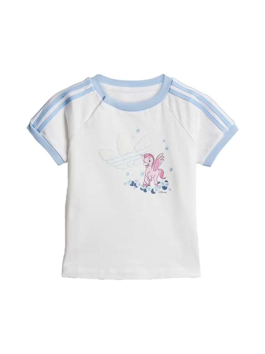 T-Shirt Blanc/Bleu Fille Puma JN4672 1