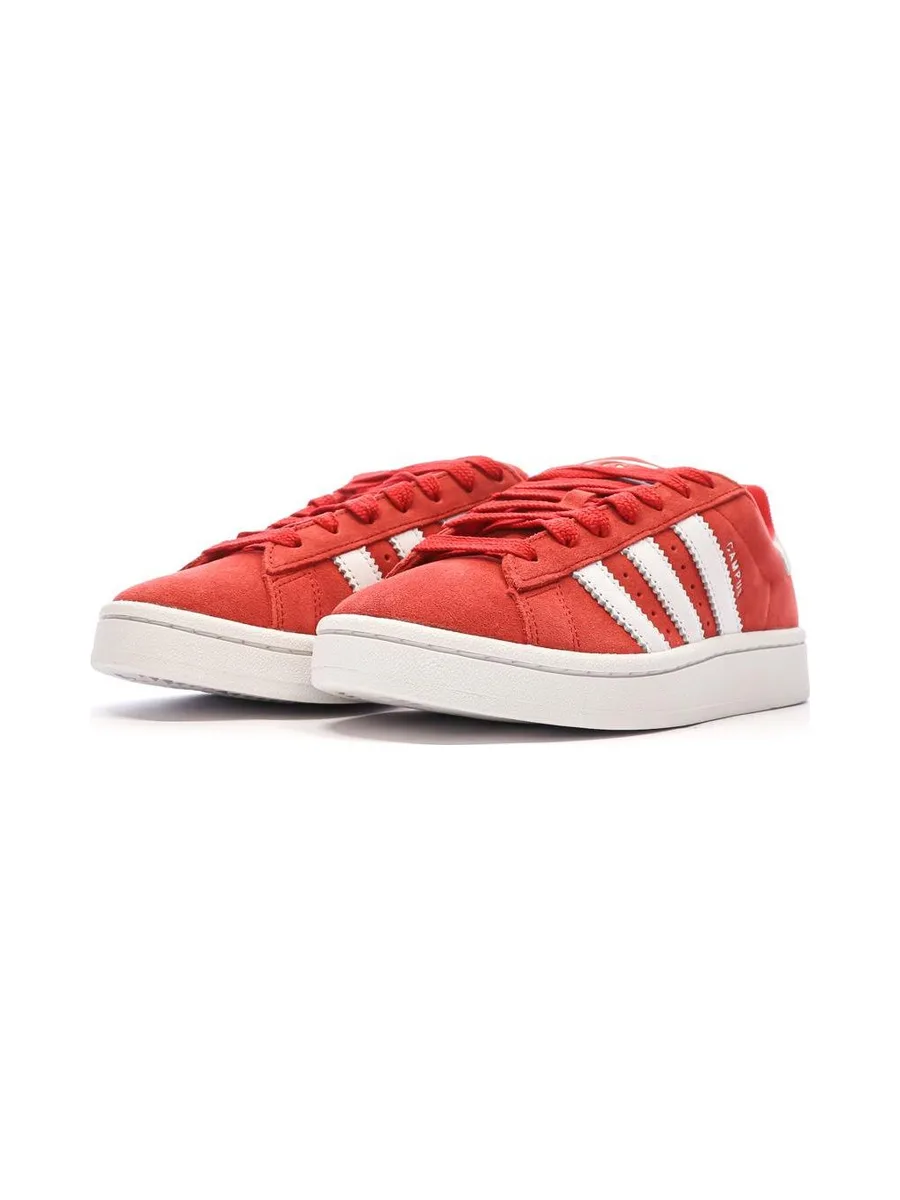 Baskets Rouges Femme Adidas Campus 7