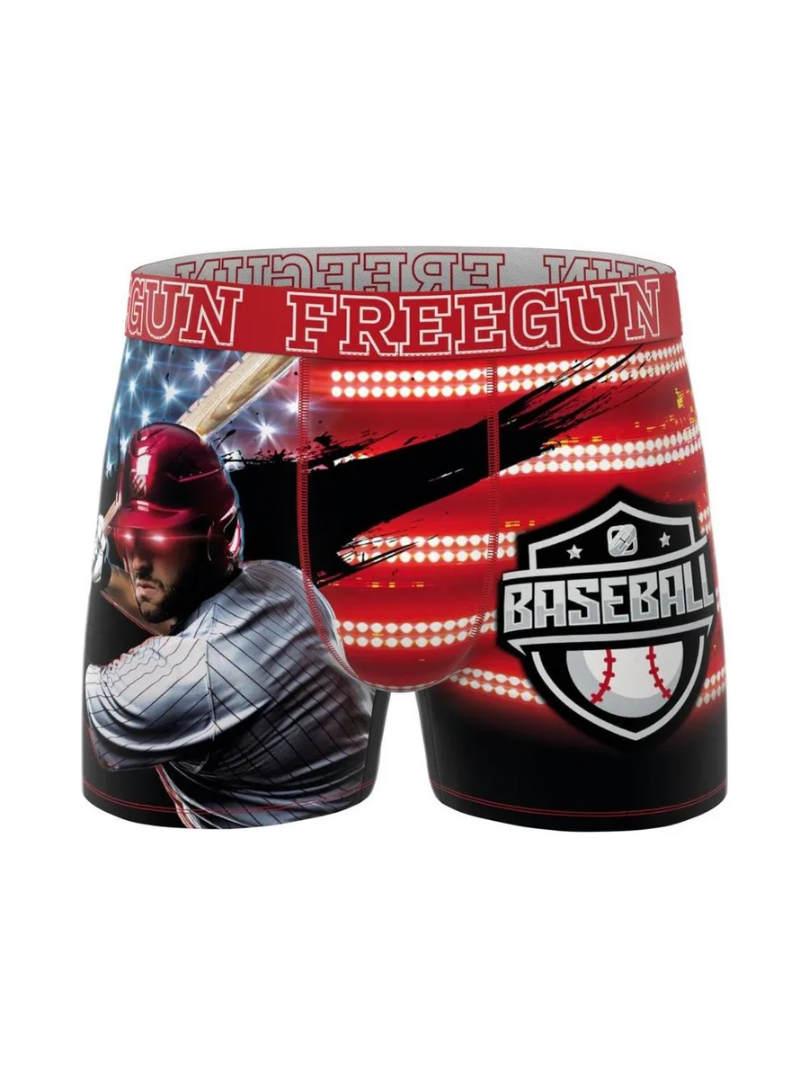 Boxer Rouge Garçon Freegun Baseball 2