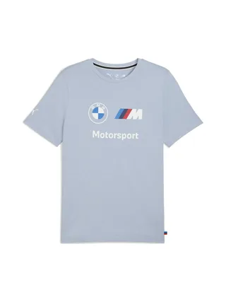 T-Shirt Bleu Homme Puma Bmw Mms Logo 1