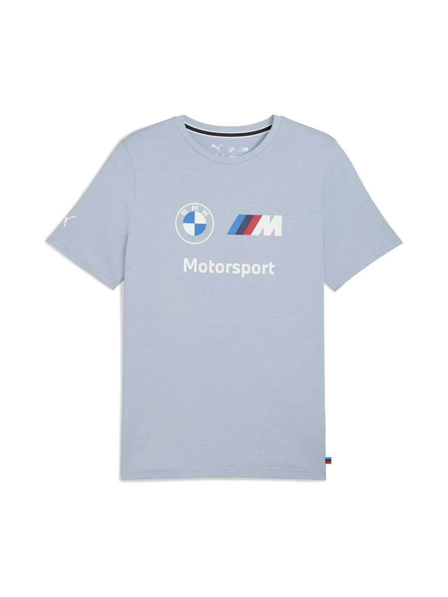 T-Shirt Bleu Homme Puma Bmw Mms Logo 2