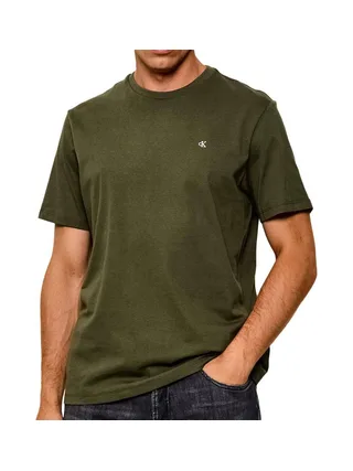 T-Shirt Kaki Homme Calvin Klein Jeans Classic Monogram 1