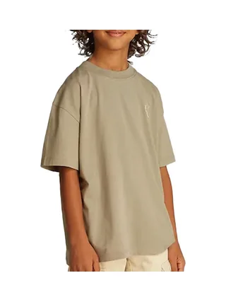 T-Shirt Marron Garçon Calvin Klein Jeans Miami 1