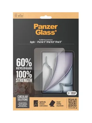 PanzerGlass ® Screen Protector iPad Air 11'' (2024-2026) | iPad 11'' (2025) | iPad 10.9'' (2022) | Ultra-Wide Fit 3