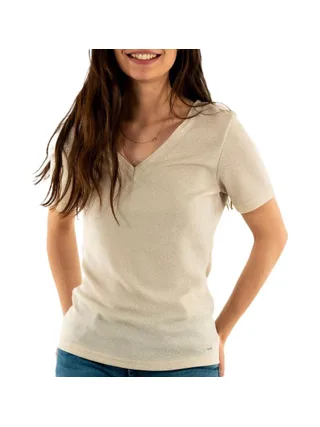 T-shirt Beige Femme Morgan Diwi 1