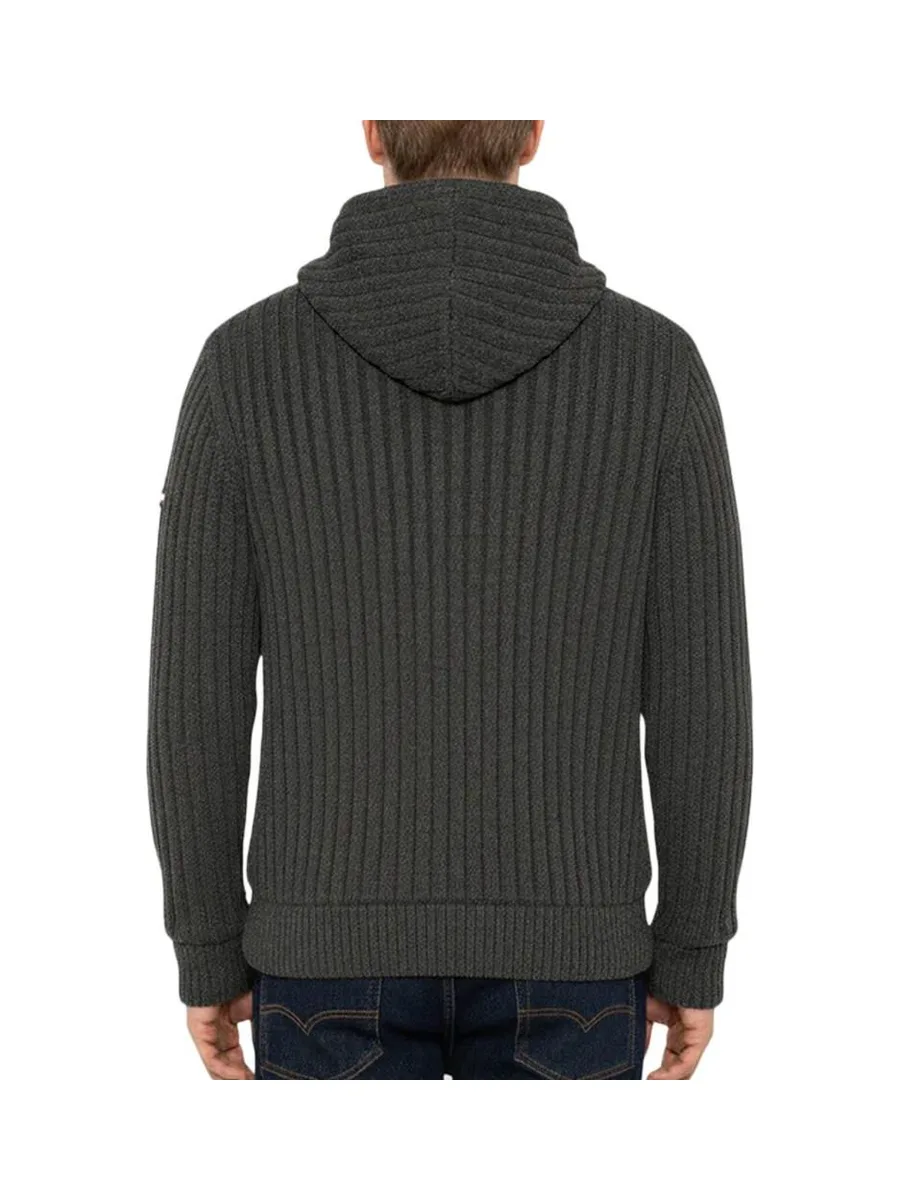 Veste en Sherpa Zippé GriseHomme Schott PLENZO 4