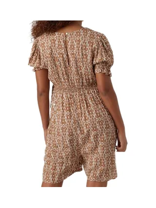 Combishort de Grossesse Marron/Blanc Femme Mamalicious Rita 2