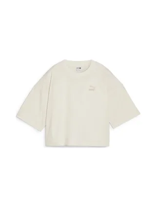 T-Shirt Beige Crop Femme Puma Better Classics 1