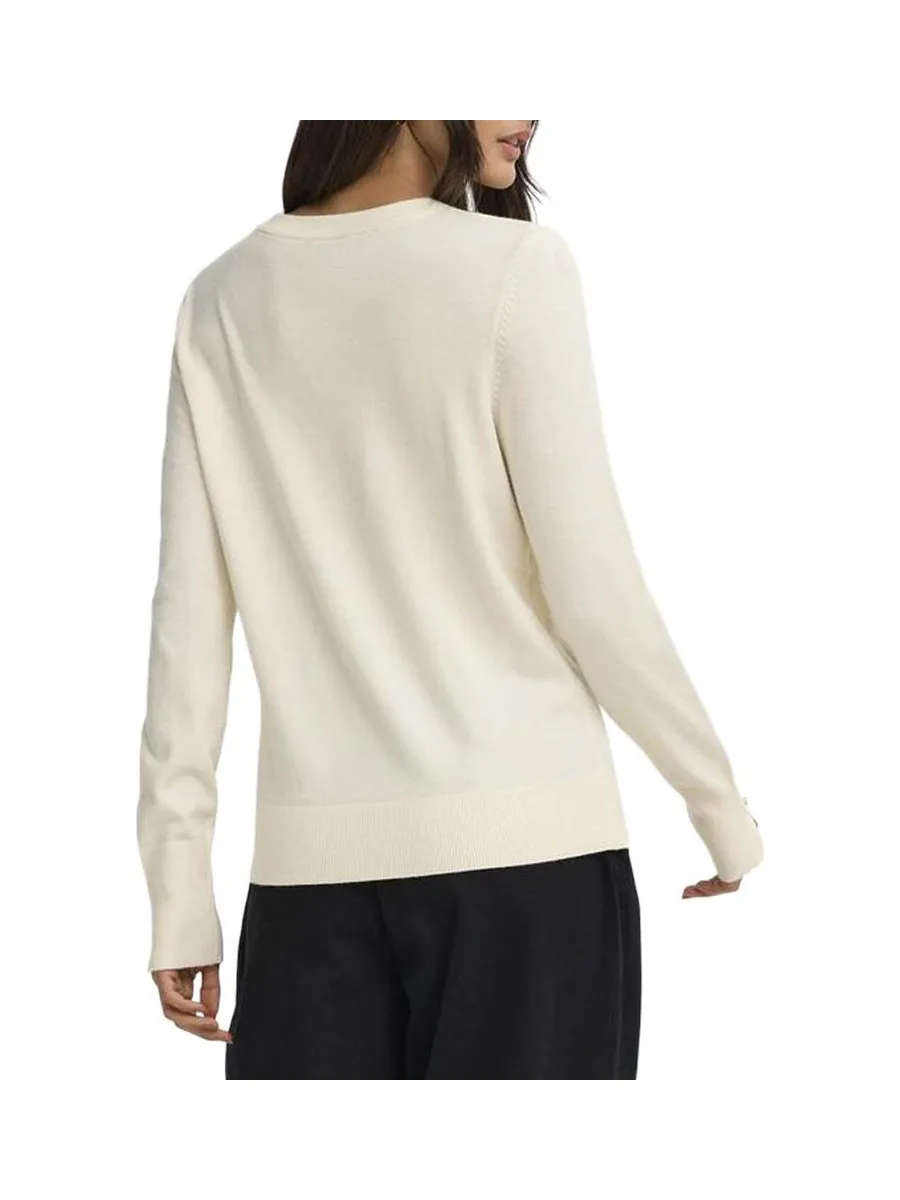 Pull Écru Femme JDY Button 3