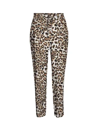 Pantalon fluide Léopard Noir/Beige Femme Vero Moda Easy Joy 3