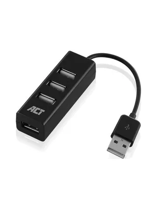 USB 2.0 Hub mini 4 port black 1