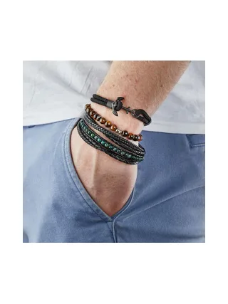 Bracelet Noir Homme Geographical Norway 315029 2
