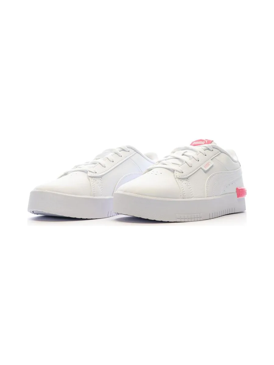 Baskets Blanc/Rose Fille Puma Jada 7
