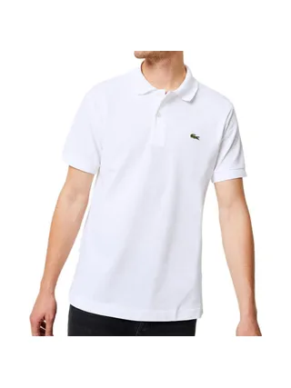 Polo Blanc Homme Lacoste L12.12 1