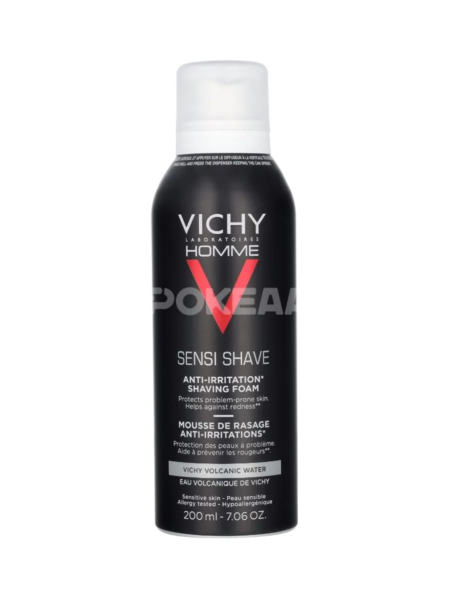 Vichy Homme Anti Irritation Shaving Foam Sensitive Skin 200ml 1