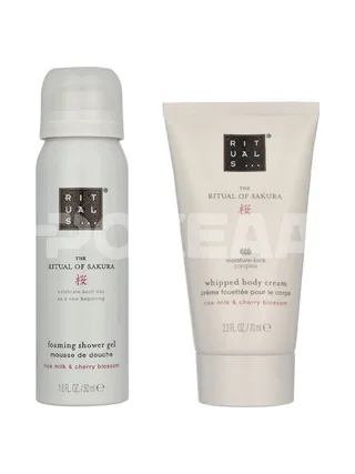 Rituals Sakura Exclusive Travel Set 120ml - Foarming Shower Gel 50ml/Whipped Body Cream 70ml 2