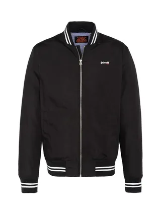 Veste Noir Homme Schott Blouson College 1