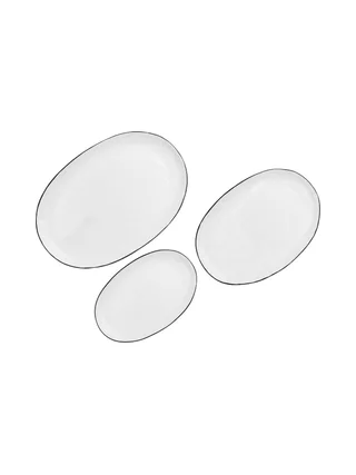 Plateau de service PURE - 3 pièces - Blanc Neige 1
