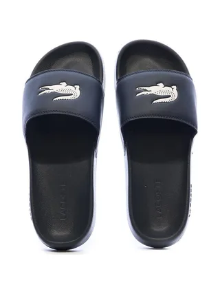 Claquettes Marines/Blanches Homme Lacoste Serve 3