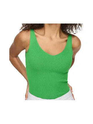 Débardeur en Maille Vert Femme JDY Nanna 15180497 1