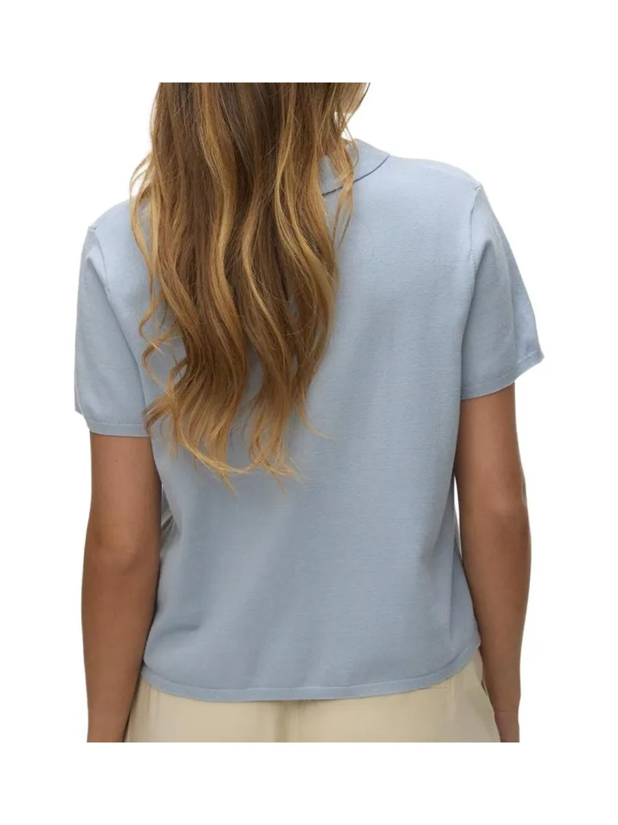 Polo Bleu Femme Vero Moda Lenny 3