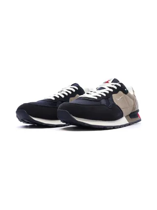 Baskets Marine/Taupe Homme Pepe jeans Brit Road M 6