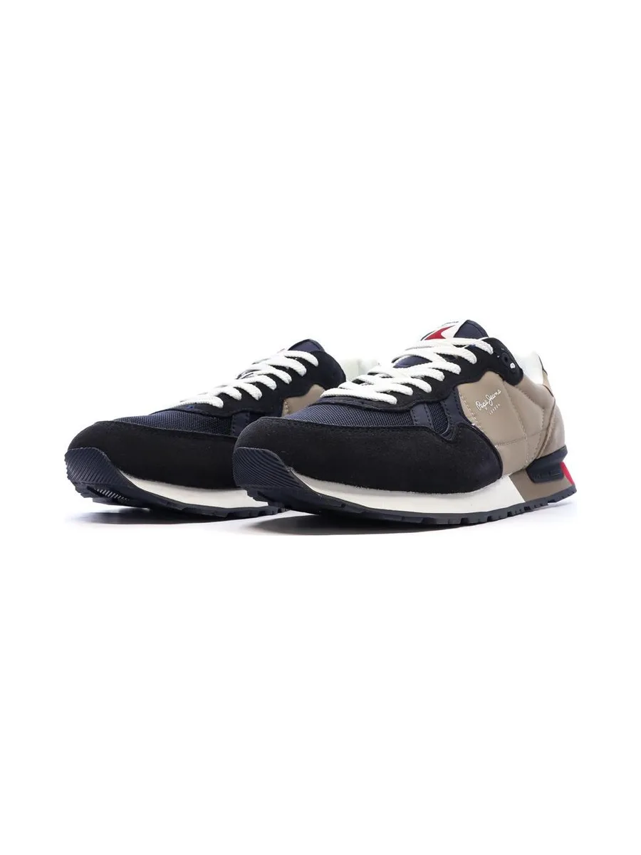 Baskets Marine/Taupe Homme Pepe jeans Brit Road M 7